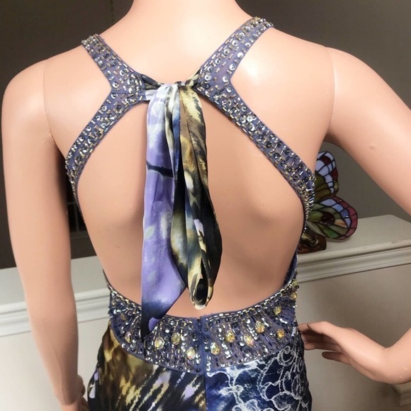 Ig Nite, multi colored halter maxi - Picture 6 of 7